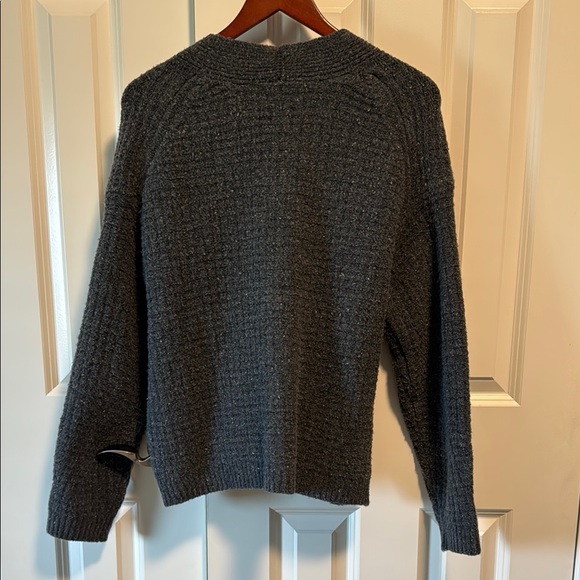 Charcoal Button-Up Women's Sweater - Picture 3 of 7